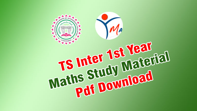 TS Inter 1st Year Maths 1A Study Material Pdf Download | TS Intermediate Maths 1A Solutions